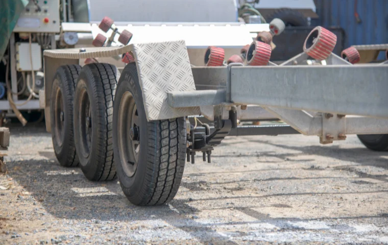 New suspenstion on this boat trailer! This job was completed recently by our expert mechanics and boiler makers! What a great job!